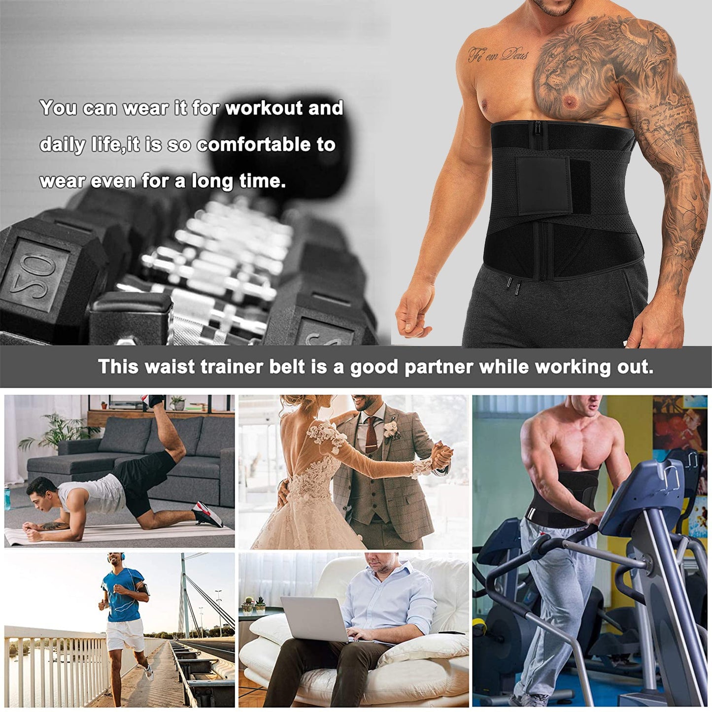 Men Waist Trainer Belt