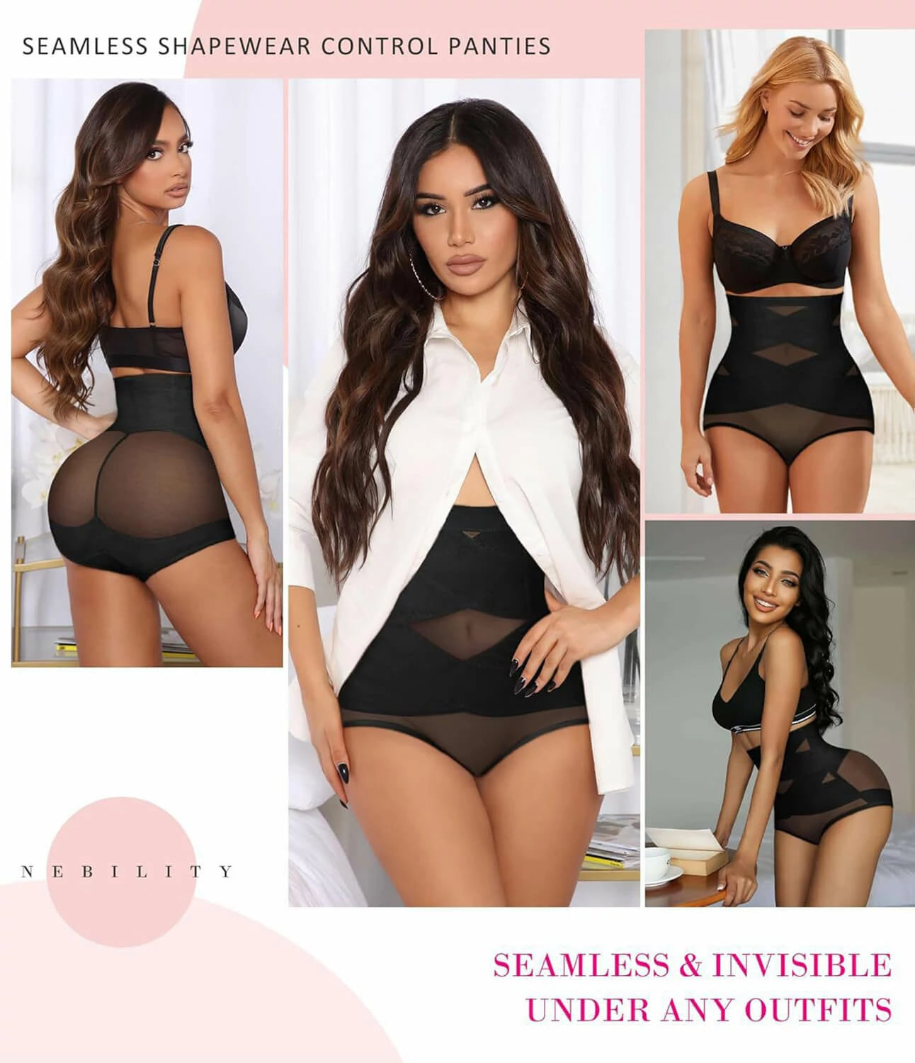 Women's High Waist Contour Lift Body Shaper Panty