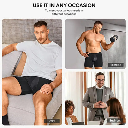 Men's Breathable Compression Shorts Side Pocket Low-Rise