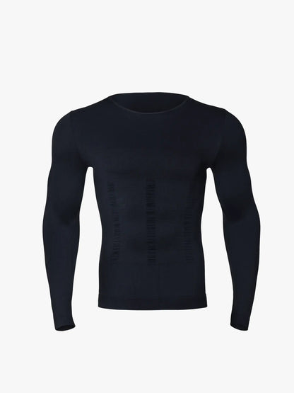 Men's Long Sleeve Compression Shirt Tummy Control