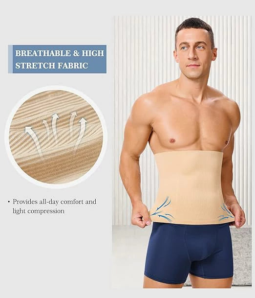 Men's Seamless Steel Boned Waist Trainer Waist Cincher