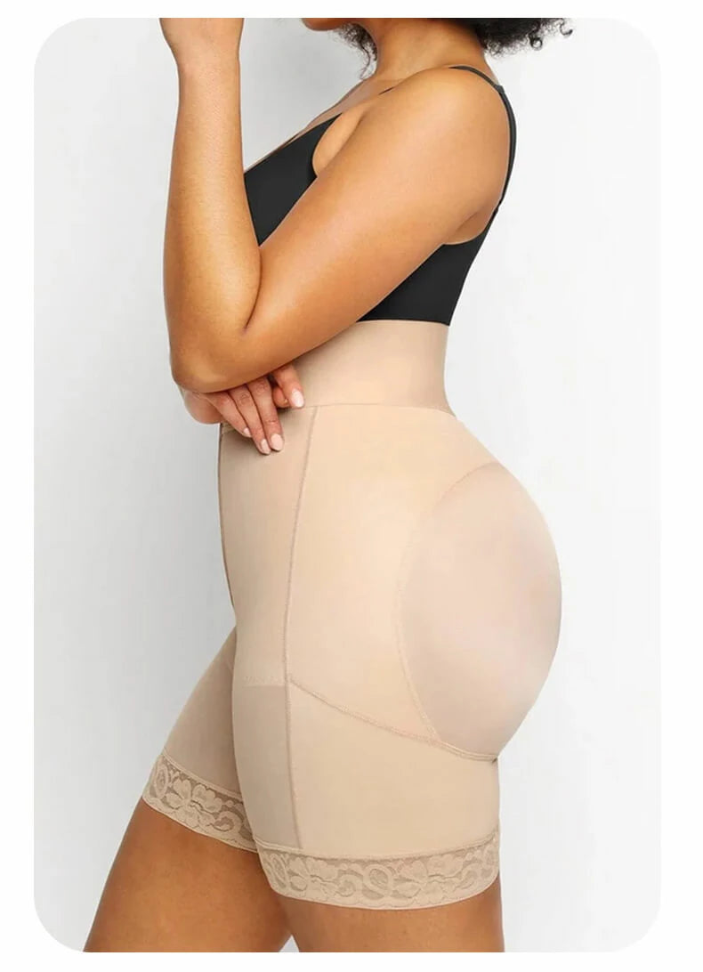 Women's High Waist Hook Closure Fajas Colombianas Shorts Tummy Control