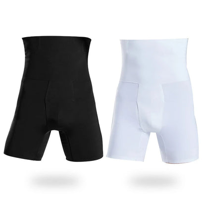 Men's High Waist Seamless Tummy Control Shapewear Shorts