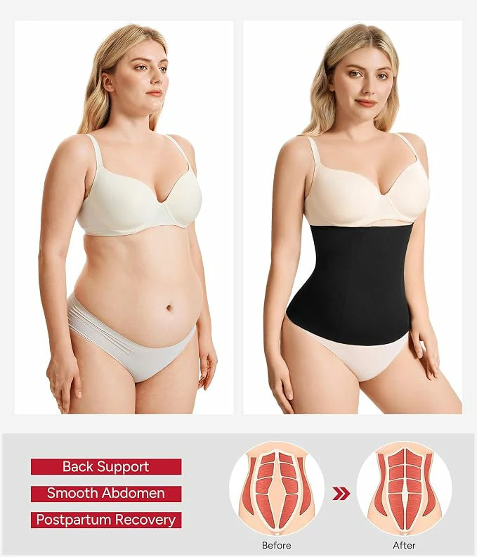 Women's Pull On Steel Boned Waist Trainer Tummy Control