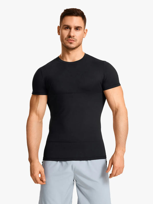 Men's Double-Layer Short Sleeve Compression Shirt