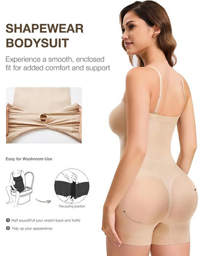 Women's Strapless Shapewear Bodysuit Tummy Control Butt Lift