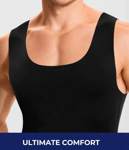 Men's Compression Tank Top Tummy Control Chest Smoothing