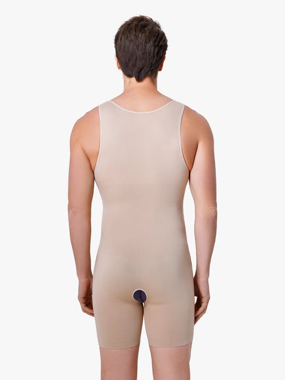 Men's Seamless Shapewear Bodysuit Tummy Control