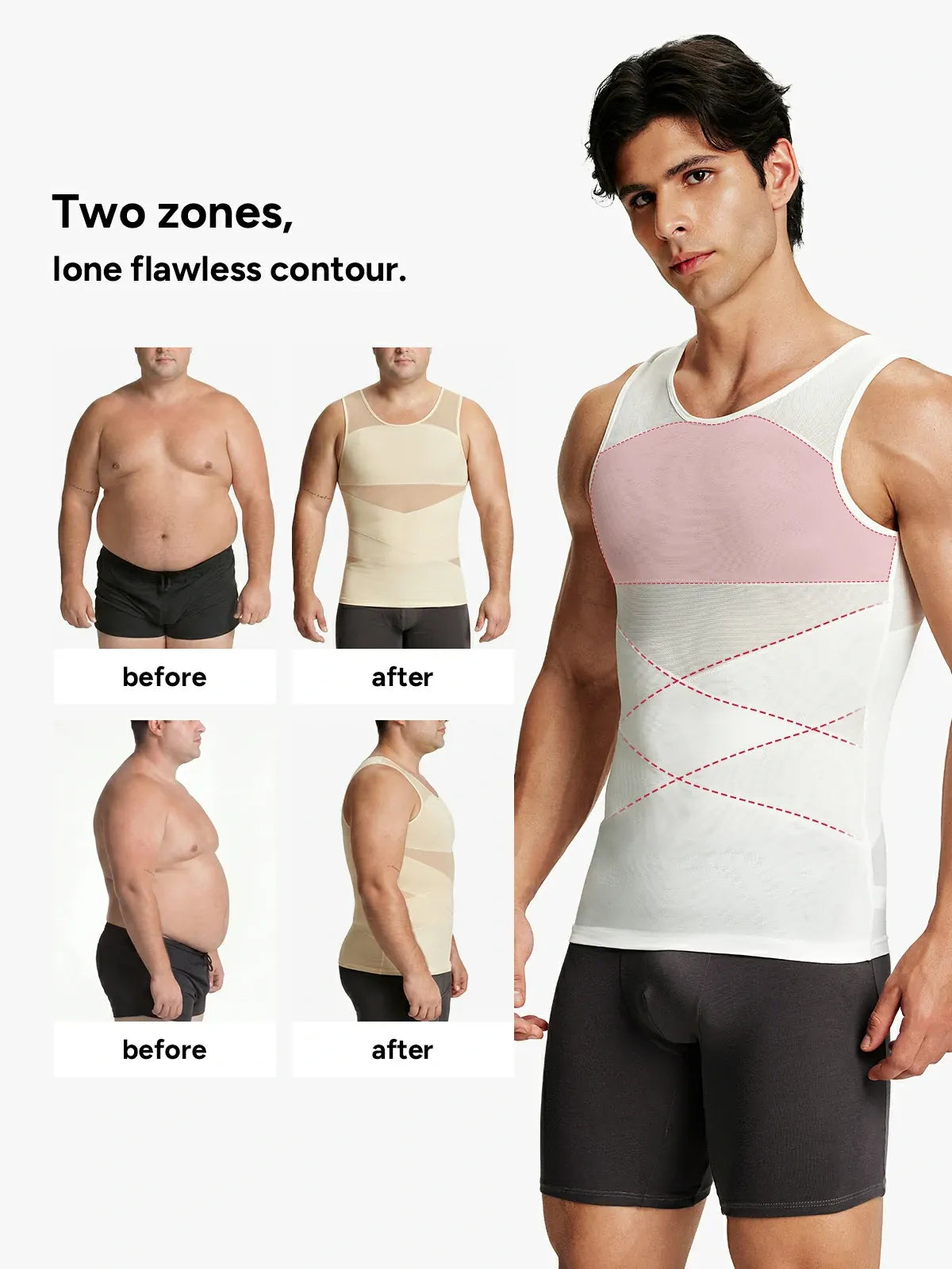 Men's Mesh Compression Tank Top (2-Pack)