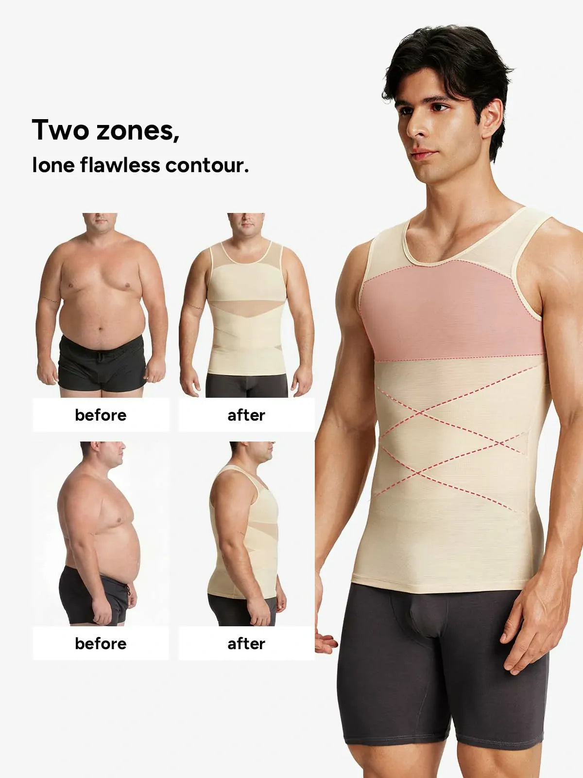 Men's Mesh Compression Tank Top (2-Pack)