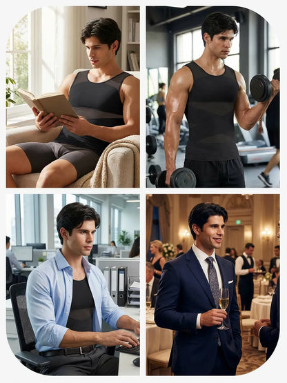 Men's Mesh Compression Tank Top (2-Pack)