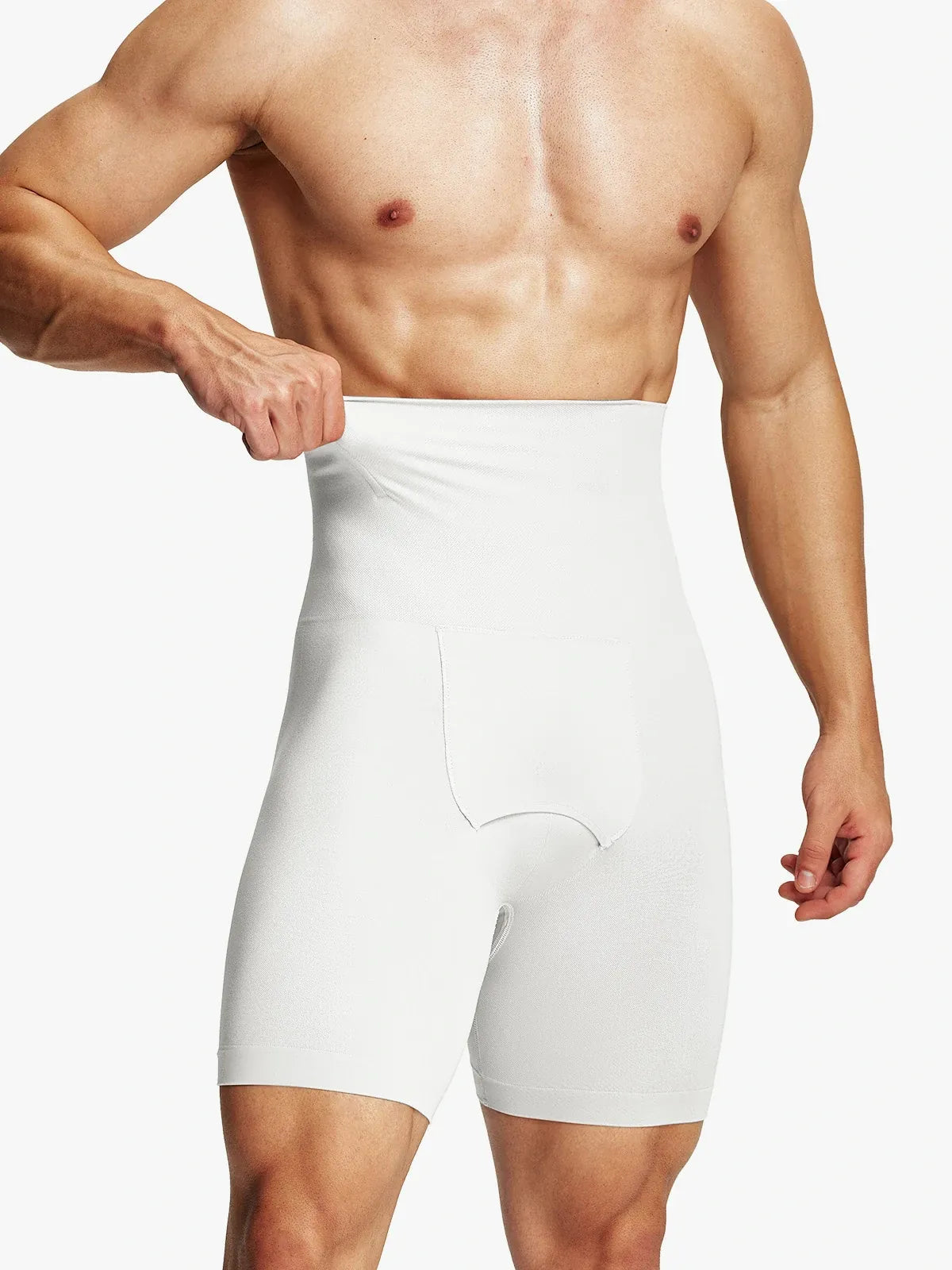 Men's High-Waist Tummy Control Compression Shorts