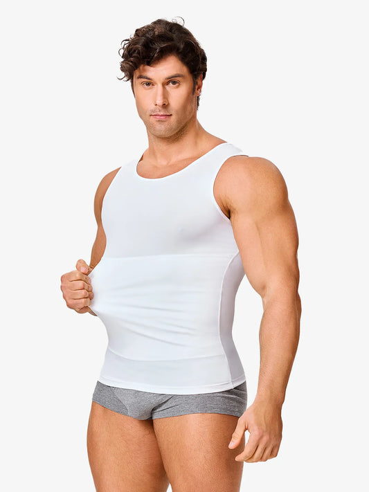 Men's Shapewear Vest with Honeycomb Compression