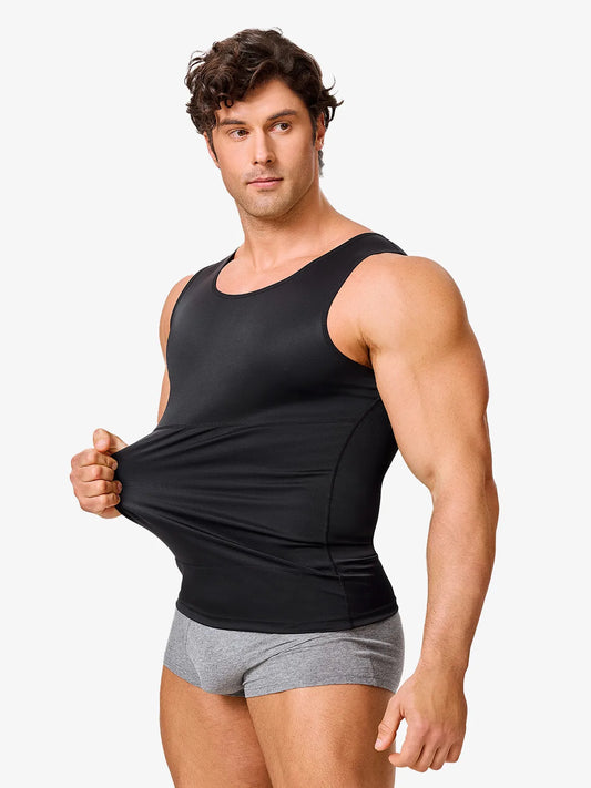 Men's Shapewear Vest with Honeycomb Compression