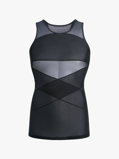 Men's Mesh Compression Tank Top