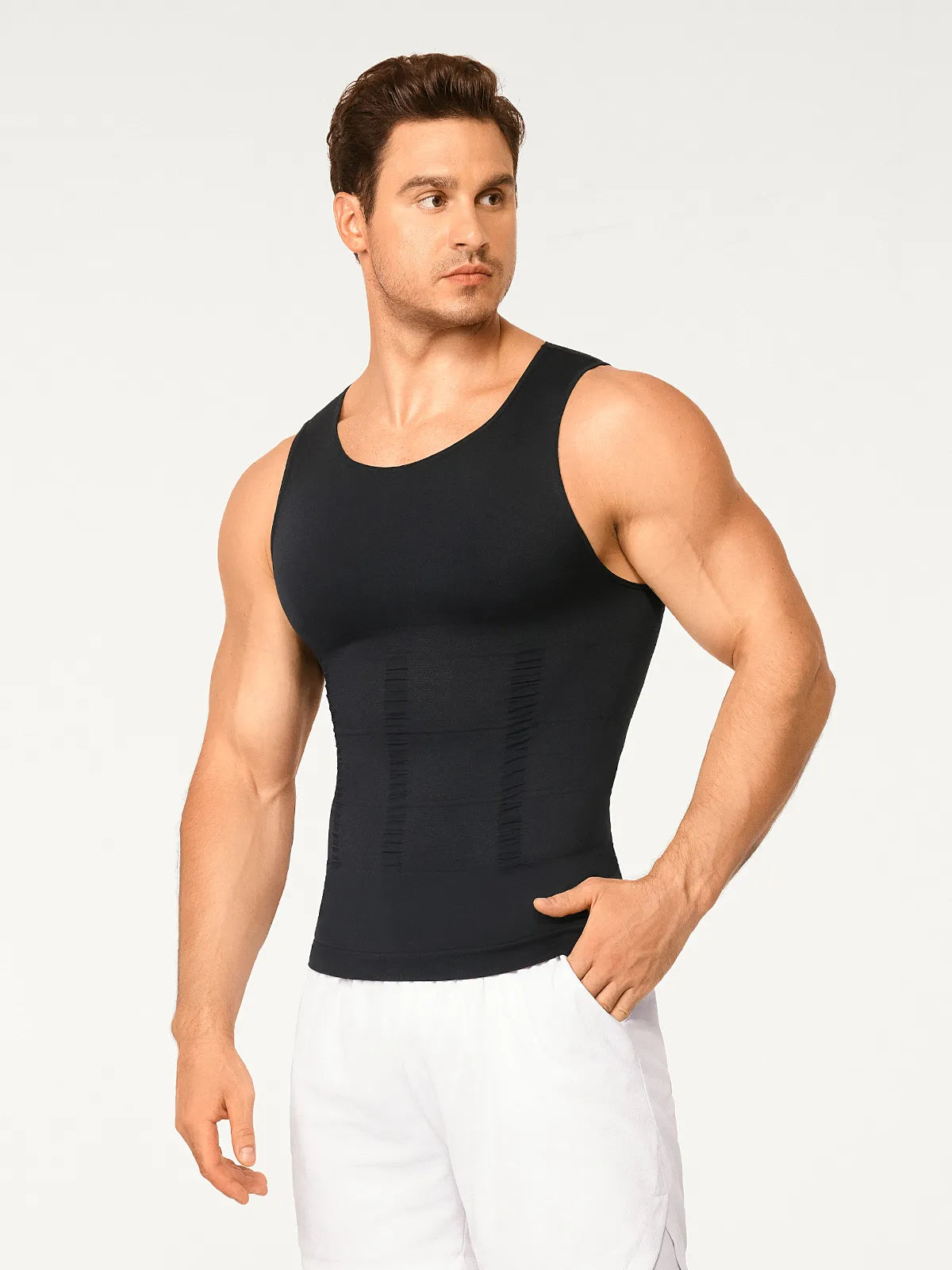 Men's Firm Compression Body Shaper Vest (2-Pack)