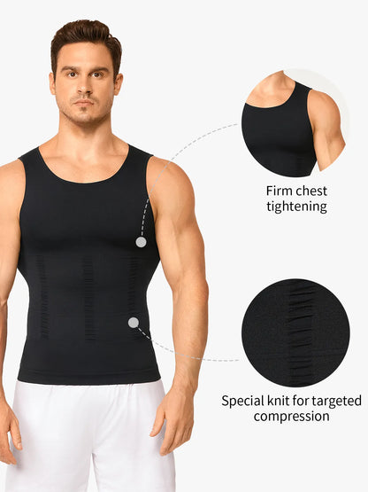 Men's Firm Compression Body Shaper Vest (2-Pack)