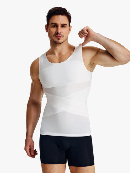 Men's Seamless Breathable Tummy Control Tank Top (2-Pack)
