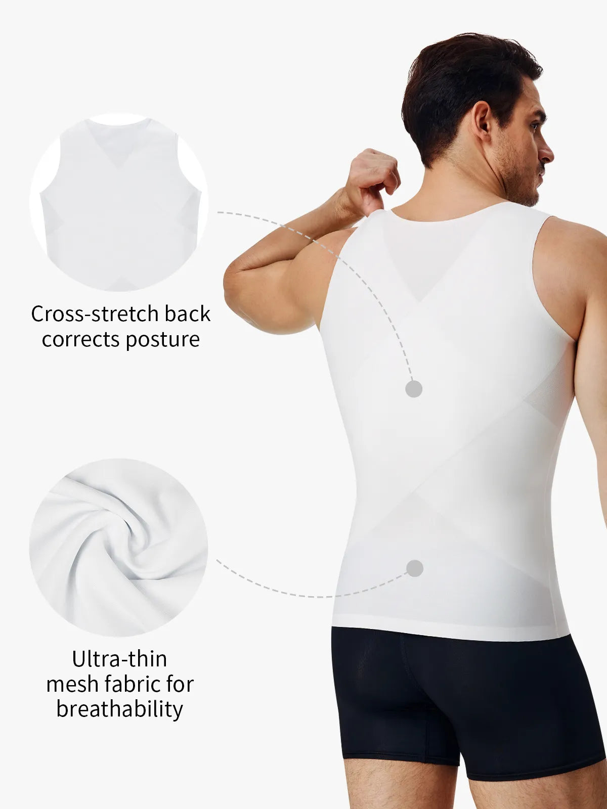 Men's Seamless Breathable Tummy Control Tank Top