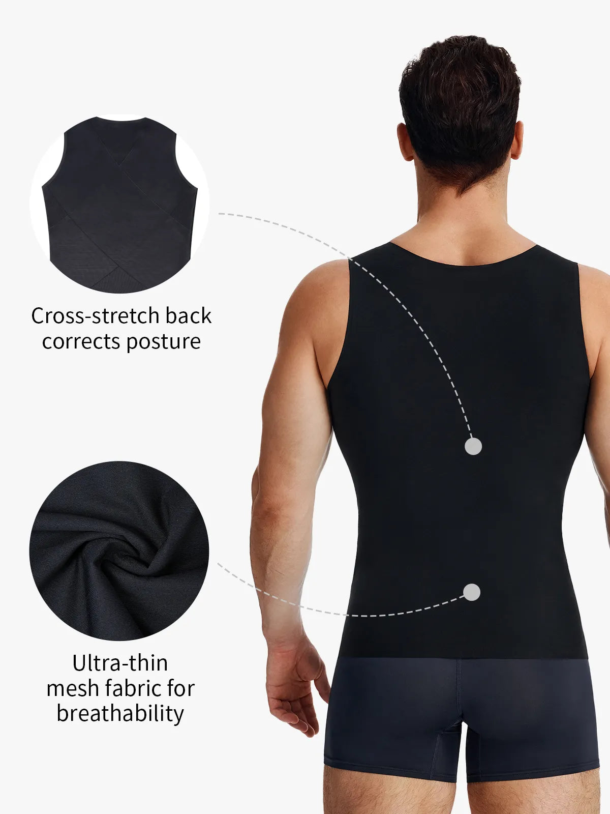 Men's Seamless Breathable Tummy Control Tank Top