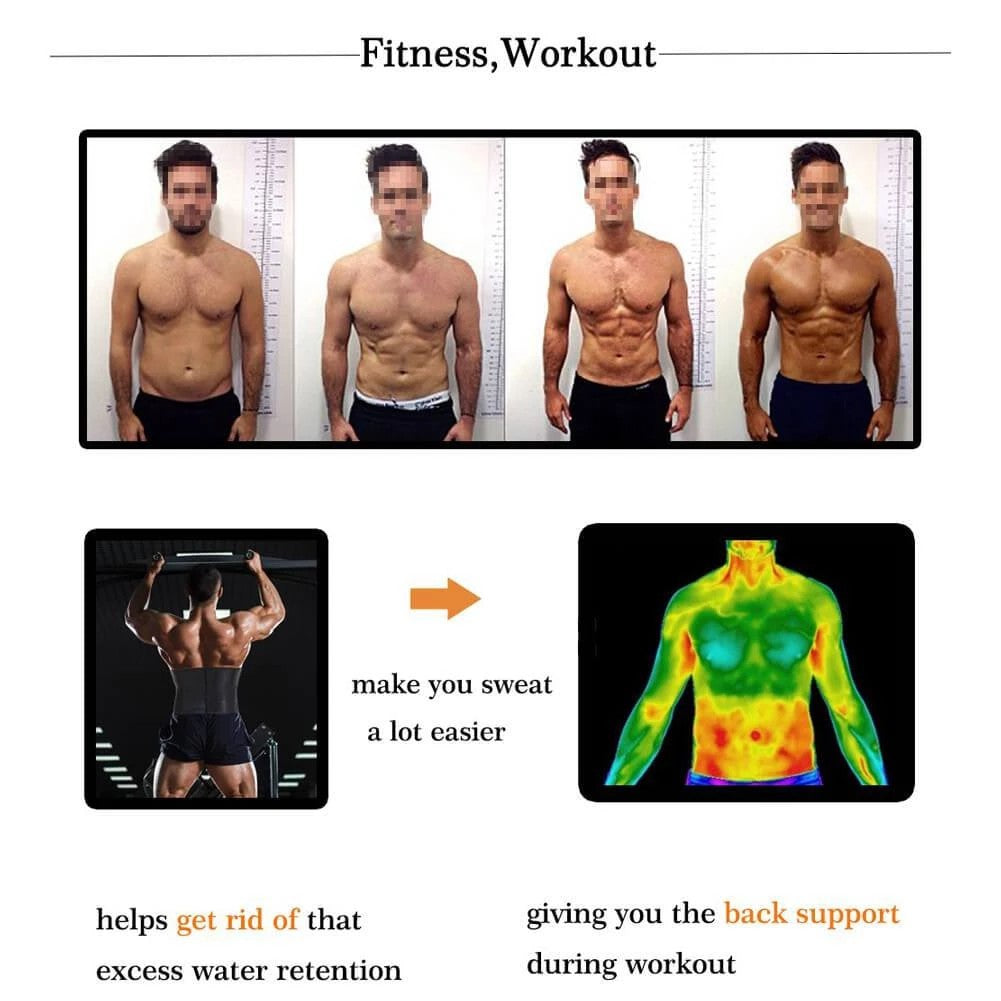 Men Fat Burning Waist Trainer Belt
