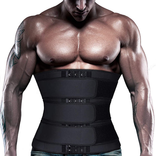 Waist Trainer Corset Cincher for Men-3 Adjustable Belts