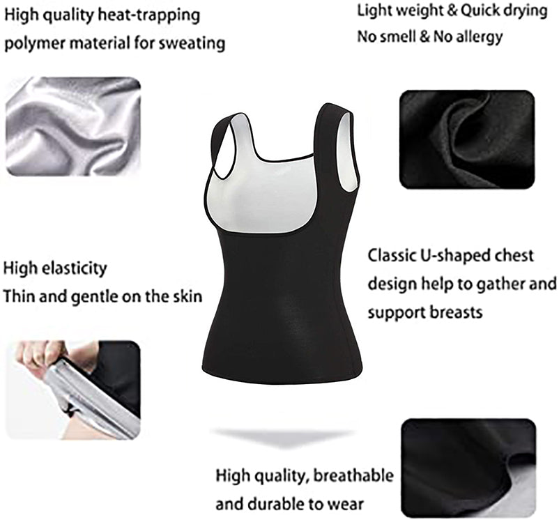 Women Sauna Sweat Vest