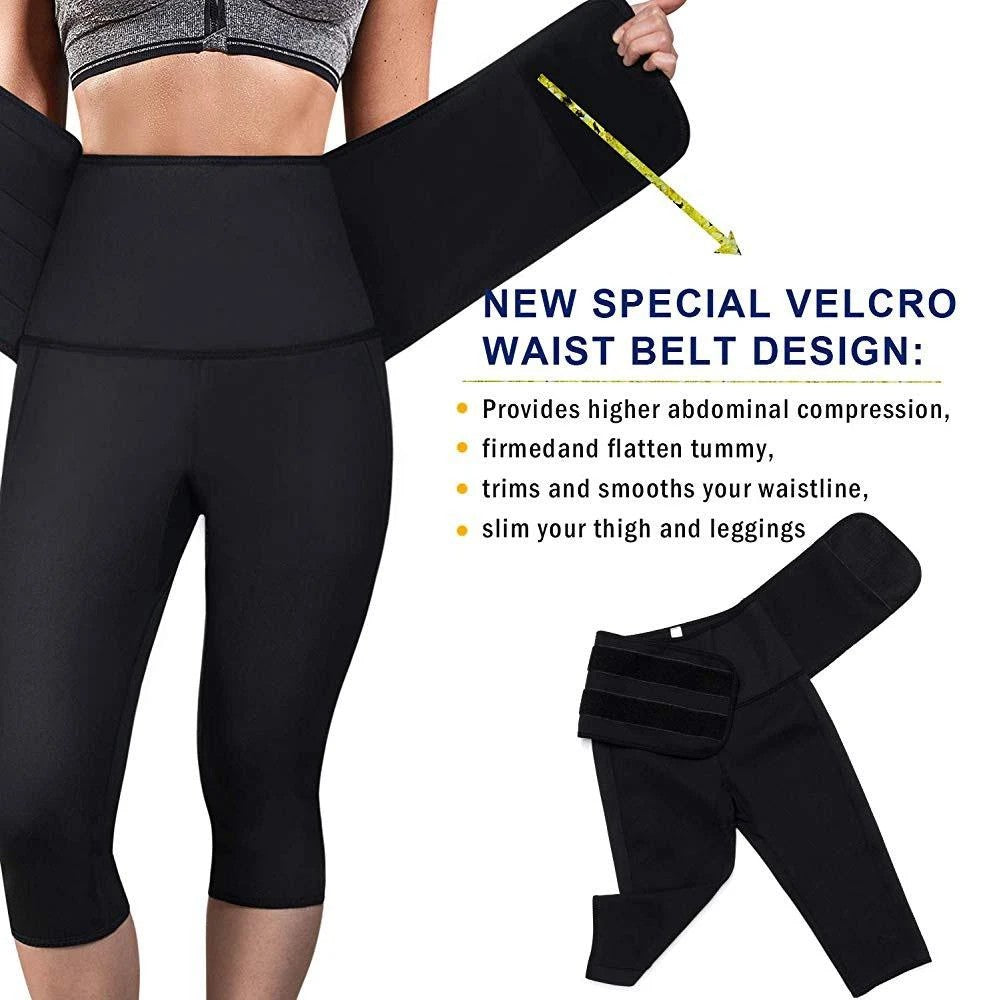 Women Sauna Yoga Pants with Waist Trainer