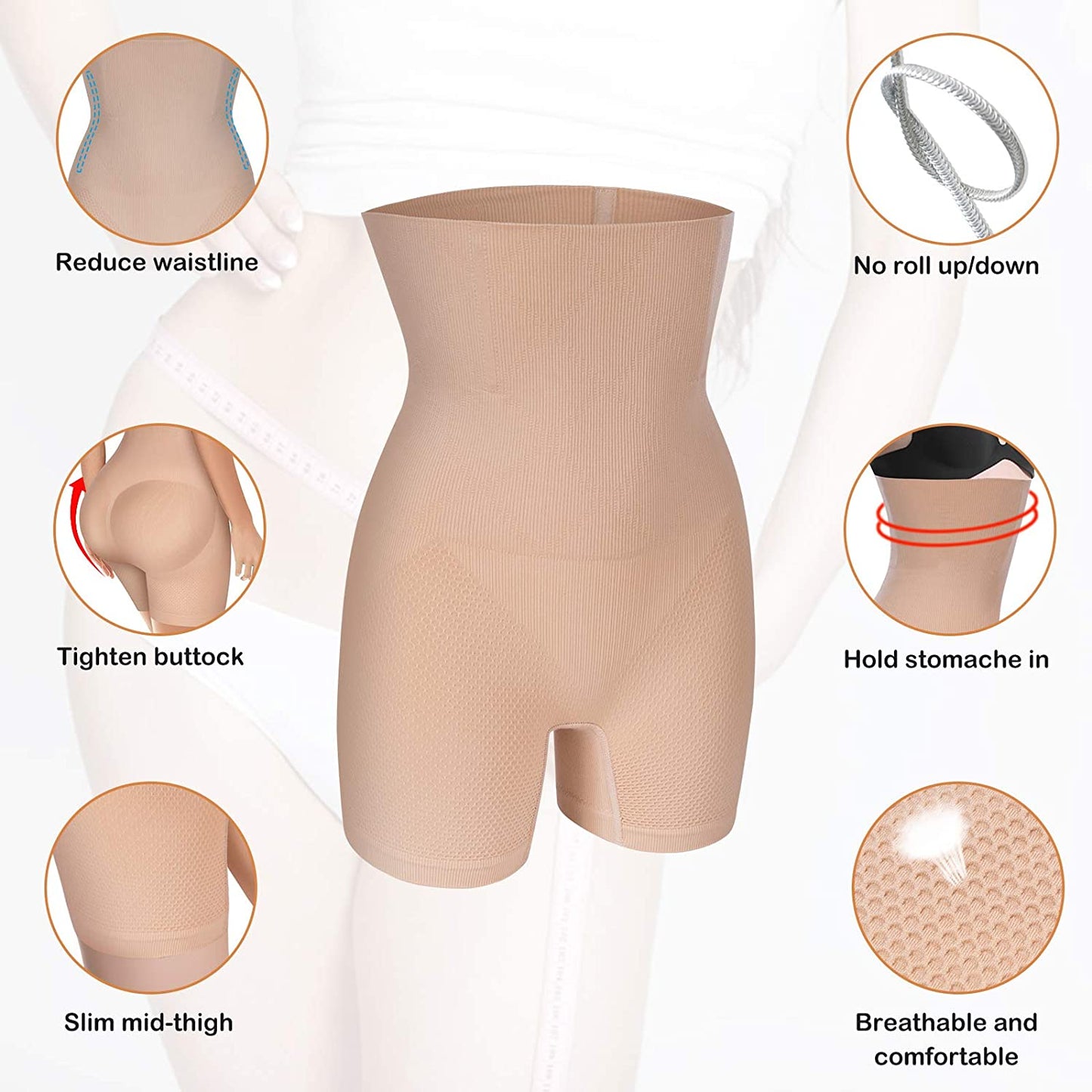 Hi-Waist Butt Lifter Thigh Slimmer
