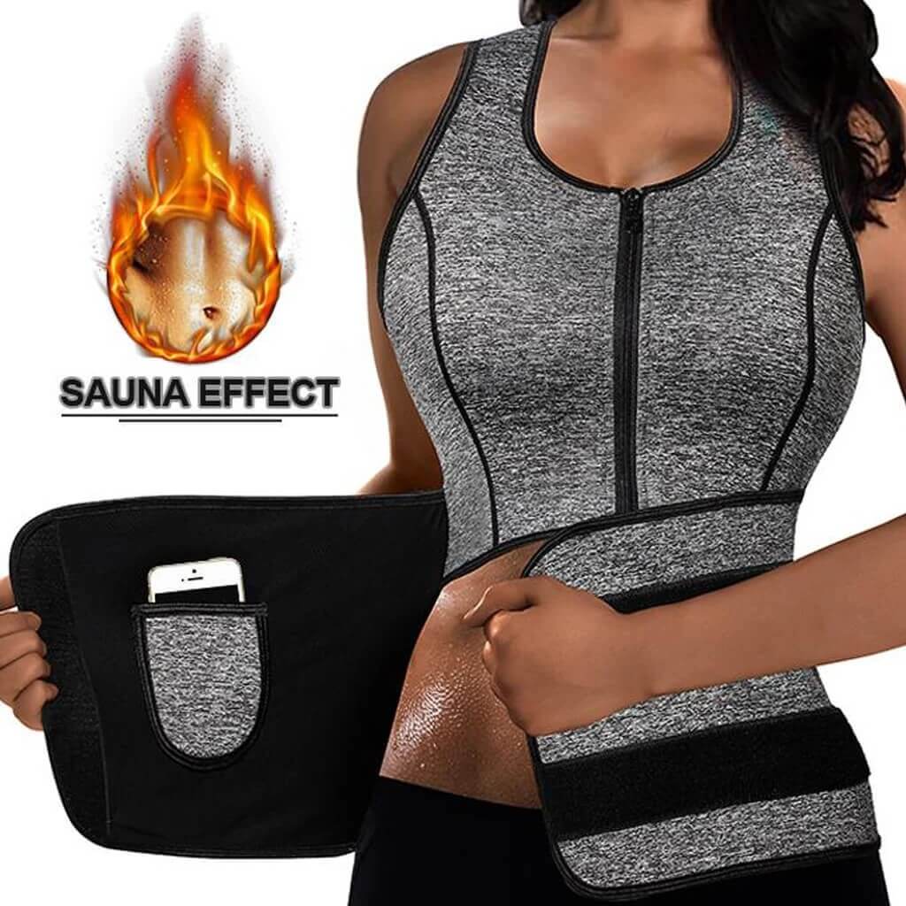 Workout Vest with Adjustable Waist Trimmer