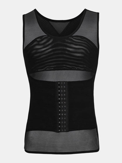 Men's Breathable Thin Mesh Compression Tank