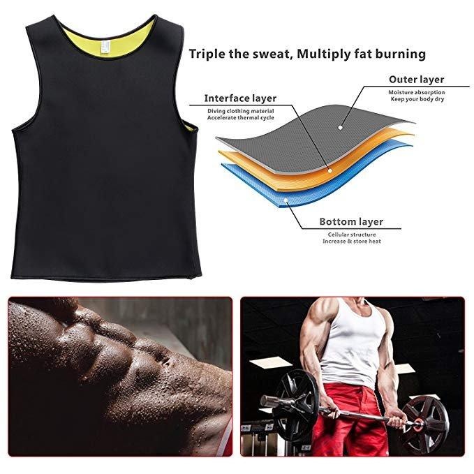 Men Workout Sport Sauna Vest
